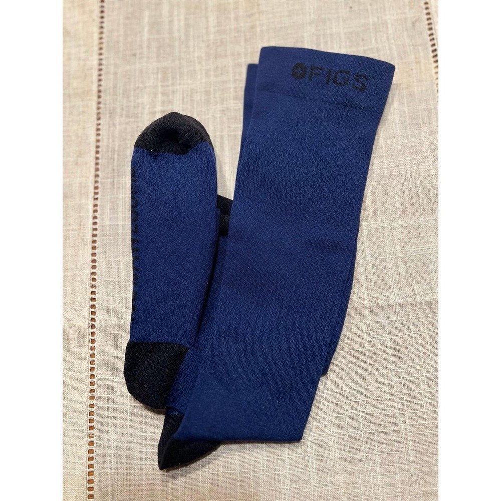 FIGS Compression Socks Navy Black Large NWOT